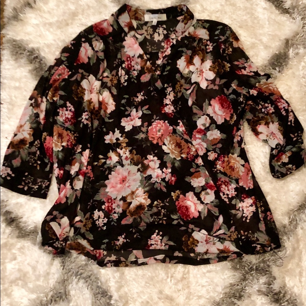Crossbody blouse